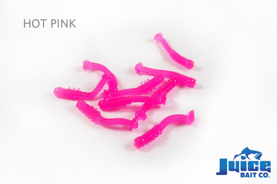 Juice Baits Hot Pink Tiny Worms